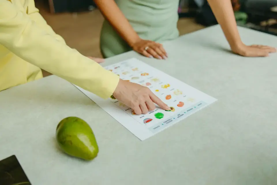 Veterinarian reviewing a dog&#x27;s diet plan with an owner